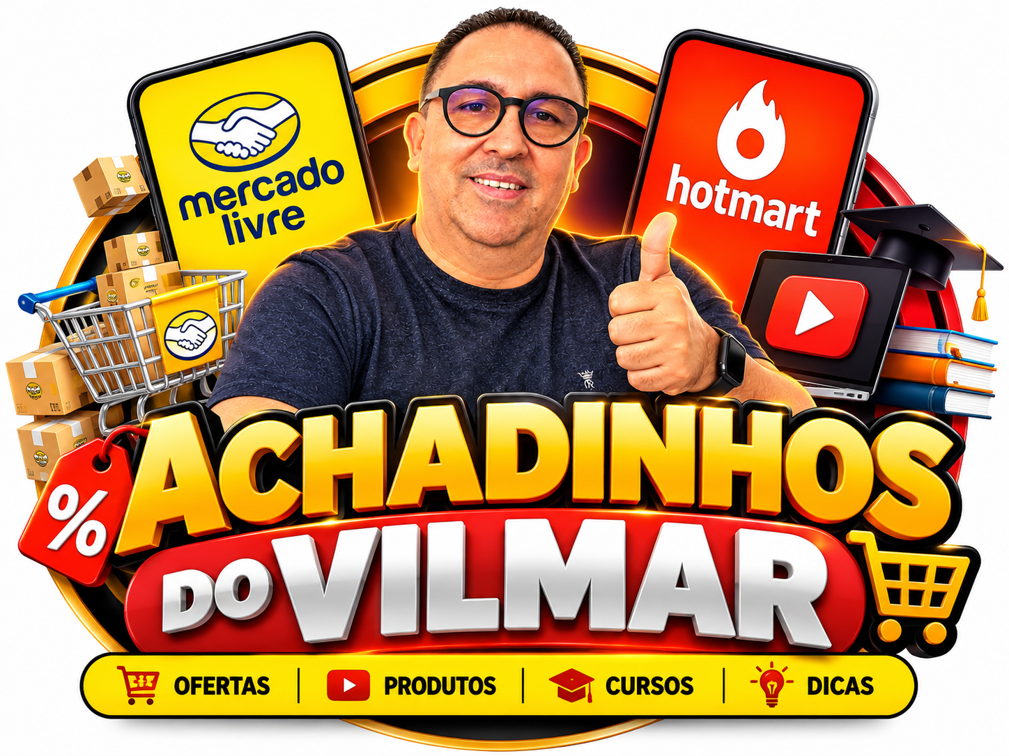 Achadinhos do Vilmar — logo oficial